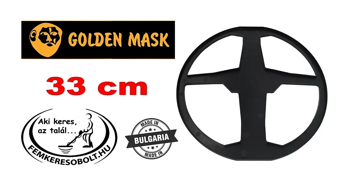Golden Mask fémkereső szondavédő DD burkolat 33 cm-es